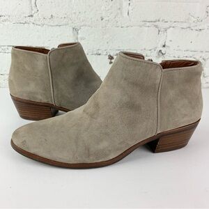 Sam Edelman Petty Grey Suede Booties 9.5